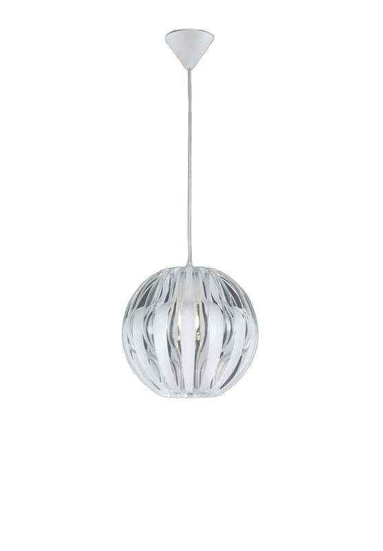 Lampada a sospensione Pumpkin bianca Ø30 E27 Reality RL