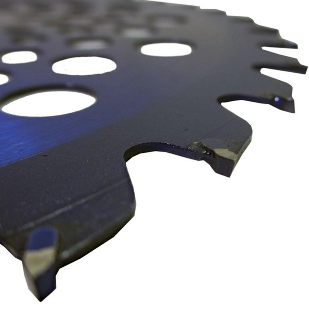 Trade Shop - Disco Decespugliatore Lama Acciaio Per Legno 255mm X 36t Con Fori Raffreddamento -