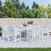 Cuscino da Esterno 6 pcs Bianco 100 x 50 x 7 cm Tessuto 377727