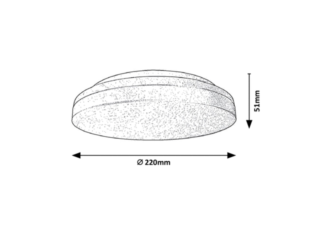 Plafoniera esterna LED 18W IP54 sensore Zenon bianca