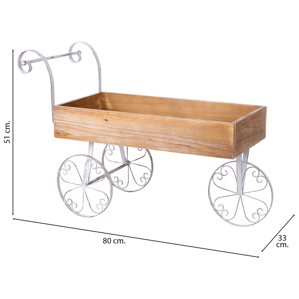 Carrello espositivo grigio 80x33x51