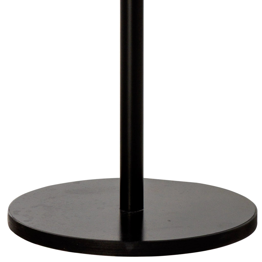 Perchero de metal y madera negro 175h cm