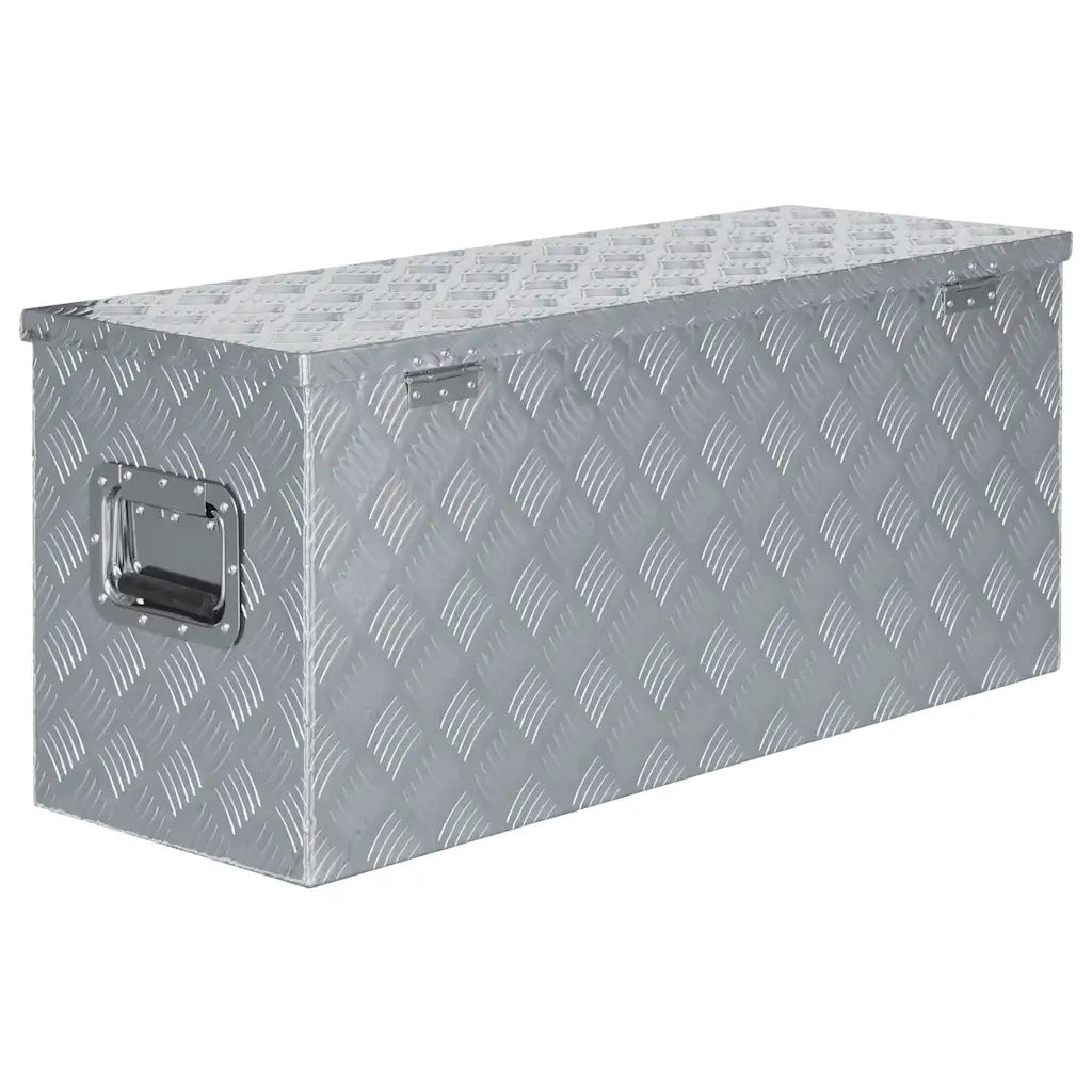 Cassetta in Alluminio 90,5x35x40 cm Argento 142940
