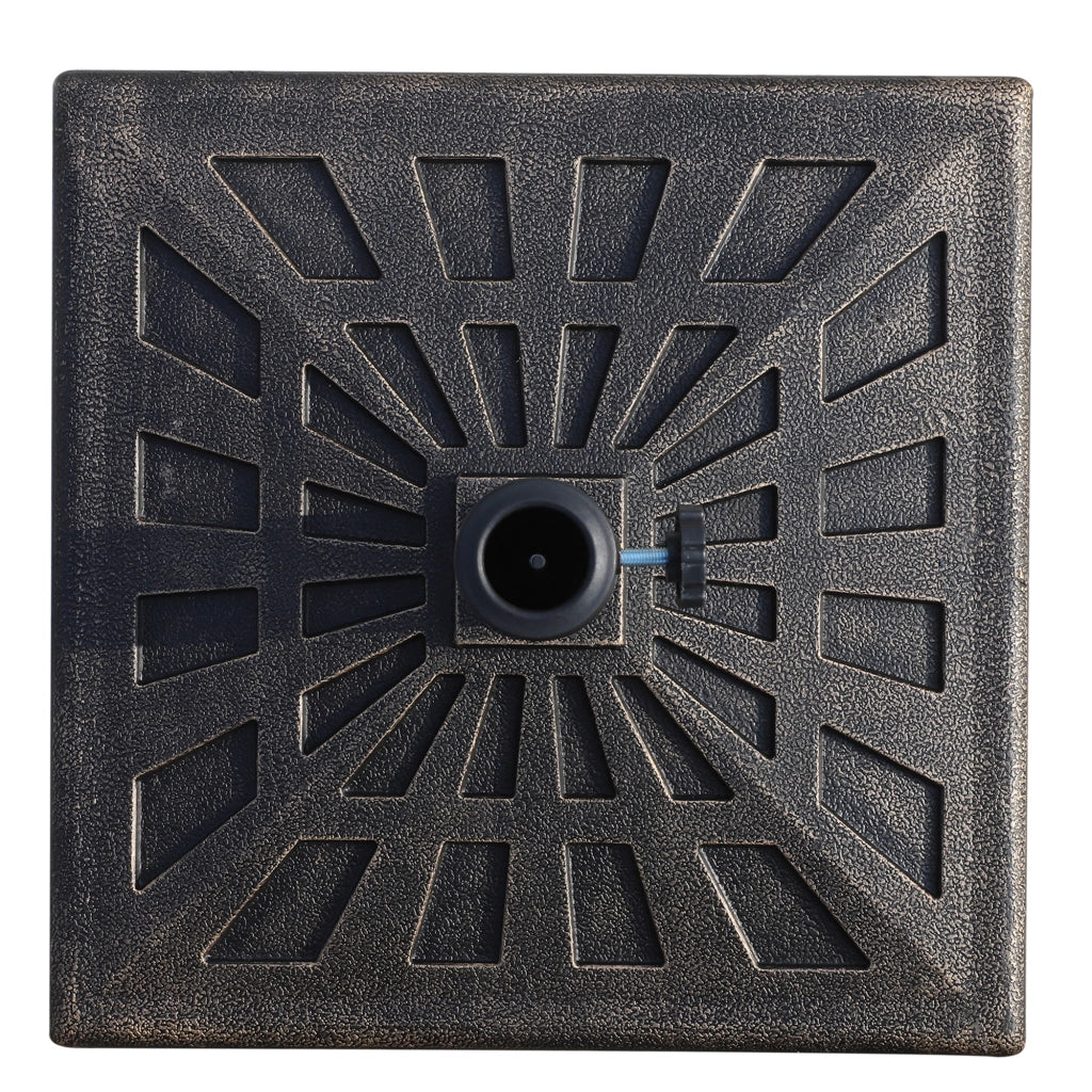 Base per Parasole in Resina ¨C Minimal ¨C Bronzo 47x47x32 cm