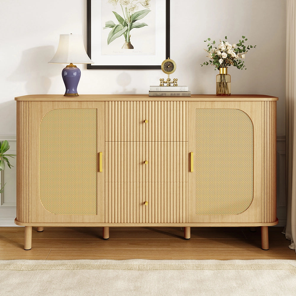 Buffet - Xylo - cassetti+ripiani piedi metallo legno