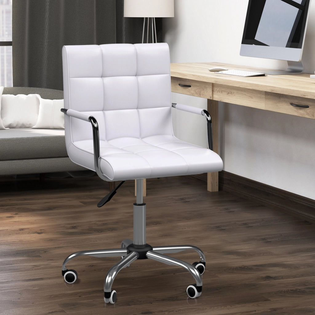 Sedia da ufficio retr¨° ¨C Minimal ¨C bianco 52,5x54x99 cm