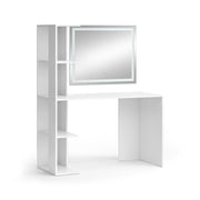 Vicco Tavolo da toeletta Bianco 122.2 cm con specchio a LED