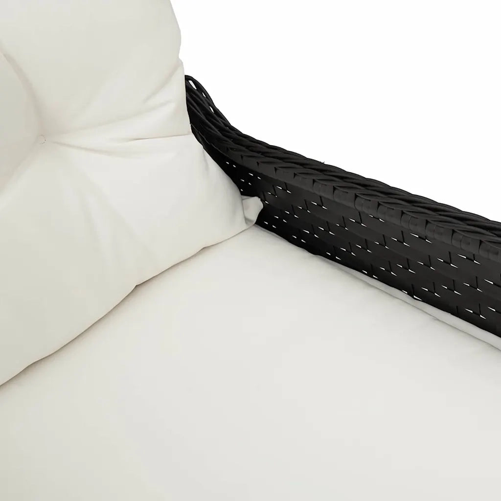 Poltrona reclinabile Nero 56 x 66 x 95 cm polyrattan 42003418
