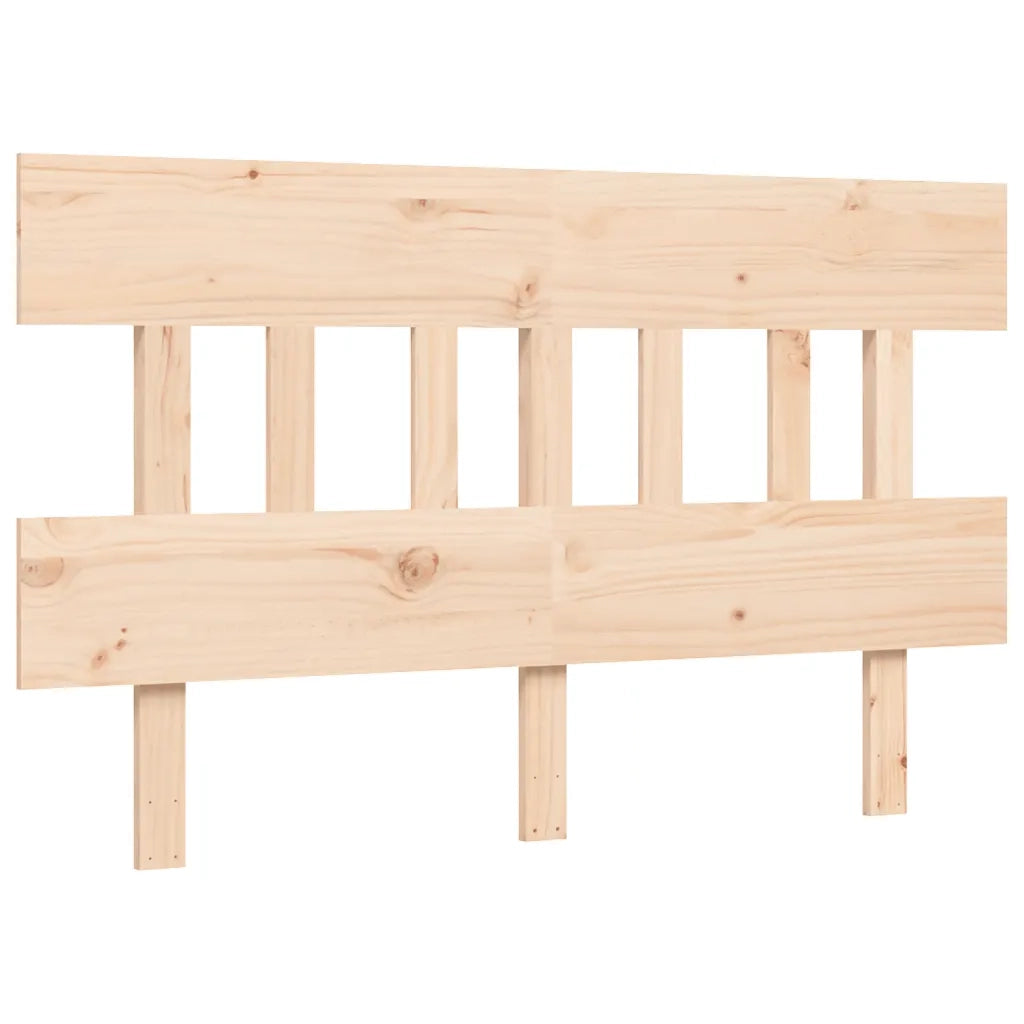 Letto per Anziani con Testiera 140x190 cm in Legno Massello 3195396