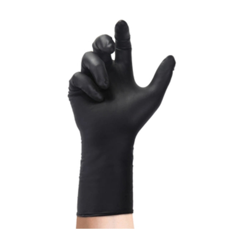 GUANTI IN NITRILE NERO CAT. III 30 CM TG. M 50 PZ SPESSORATO BERICA HYGIENE 1 CF