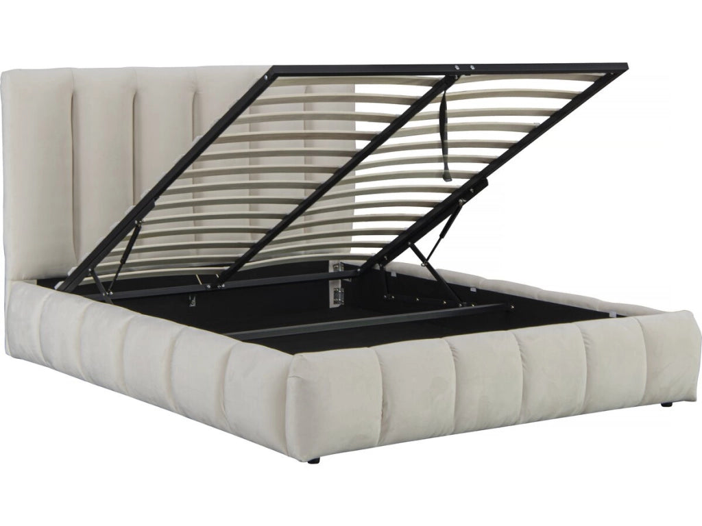 Letto "Annie" con cassettone 160 x 200 cm - Beige