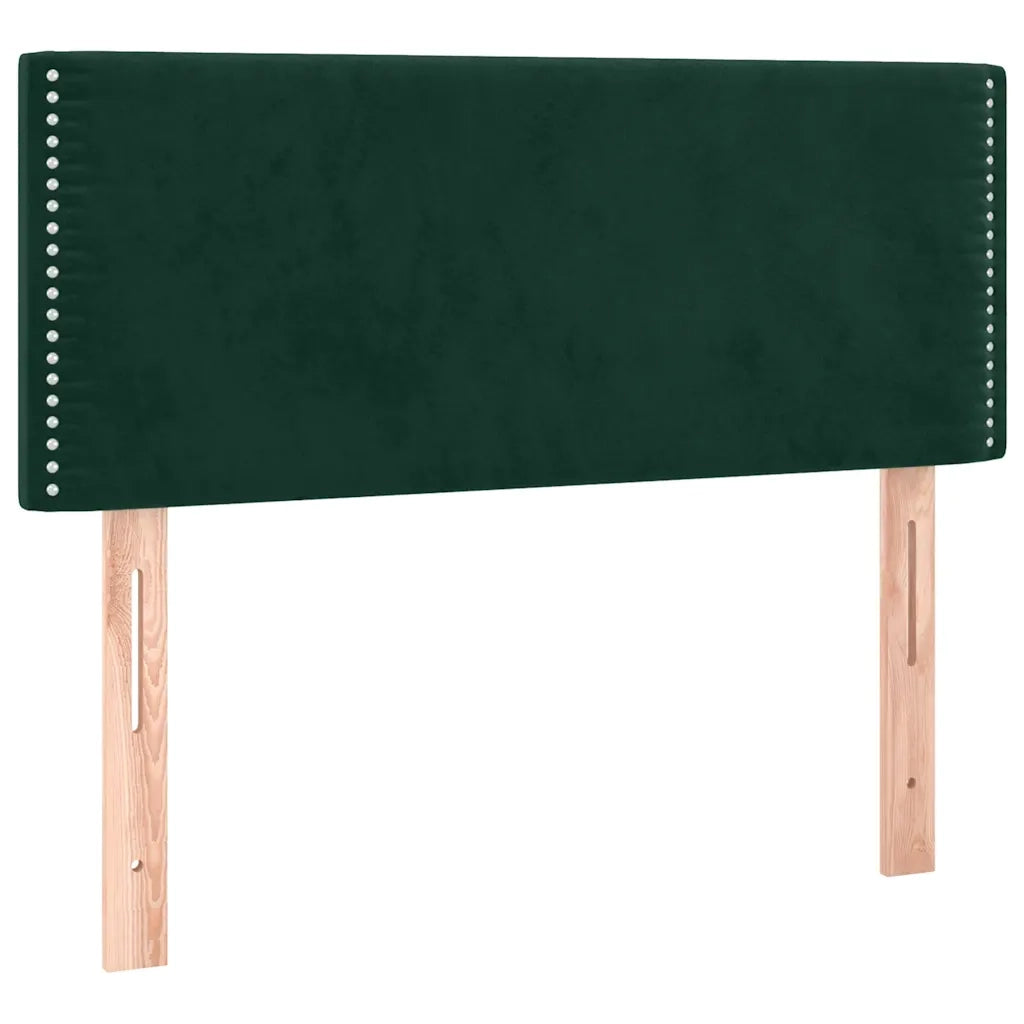 Giroletto a Molle con Materasso-Struttura Letto Verde Scuro 80x200 cm Velluto 740435