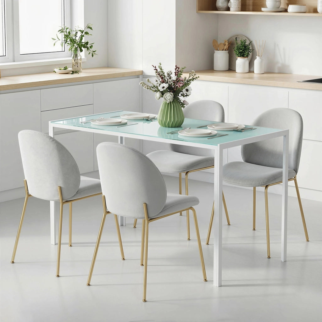 Tavolo da pranzo allungabile moderno ¨C zephmum ¨C bianco legno 120x60x75