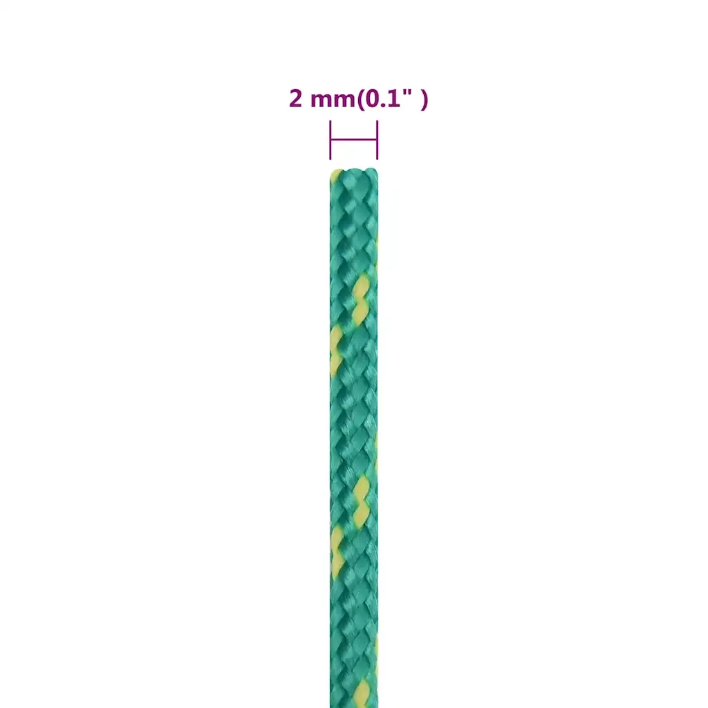 Corda | Fune per barca Verde 2 mm 25 m in Polipropilene