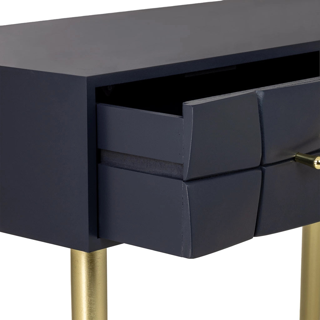 Mobile ingresso in legno nero 88x41x79h cm