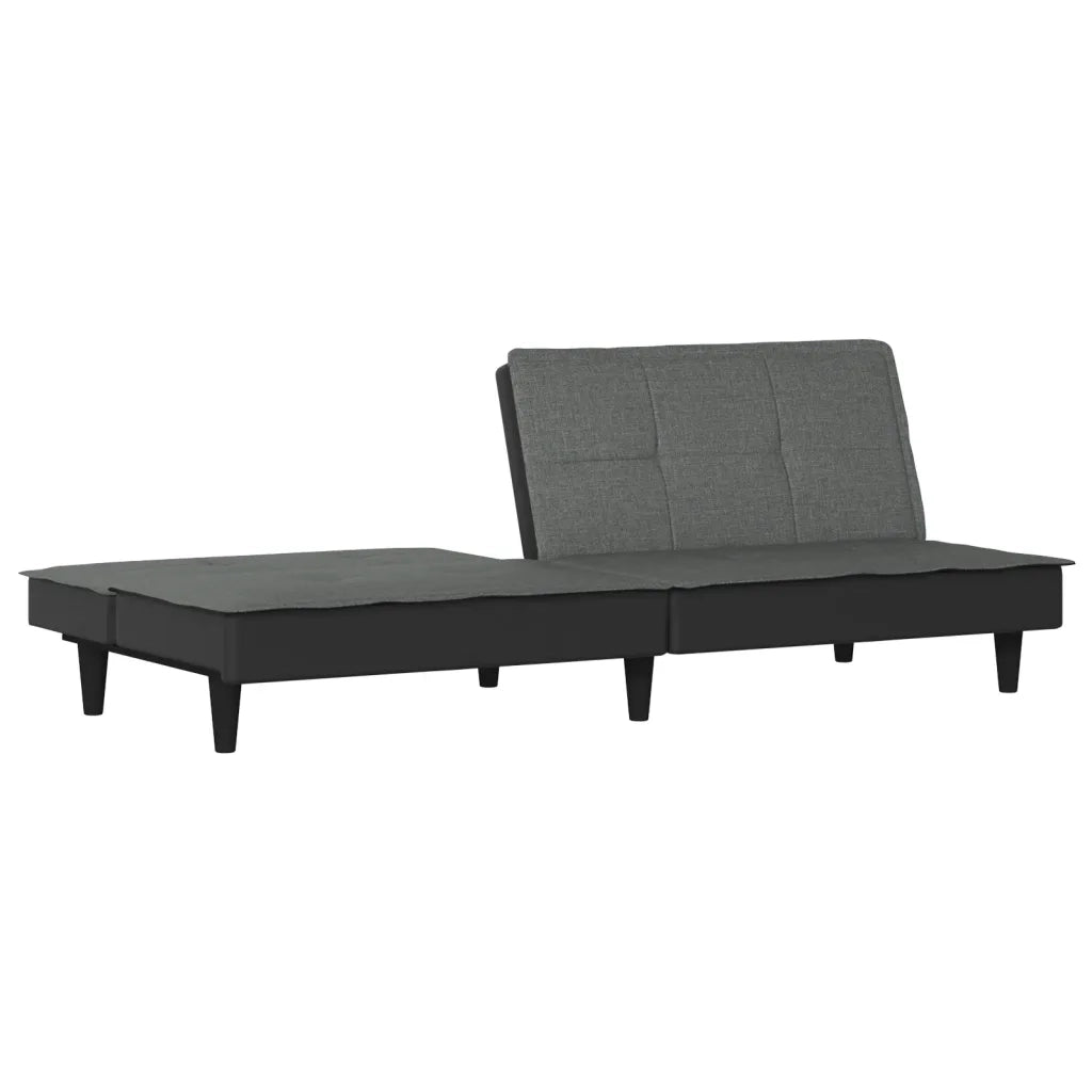Divano Letto Grigio Scuro in Tessuto 351914
