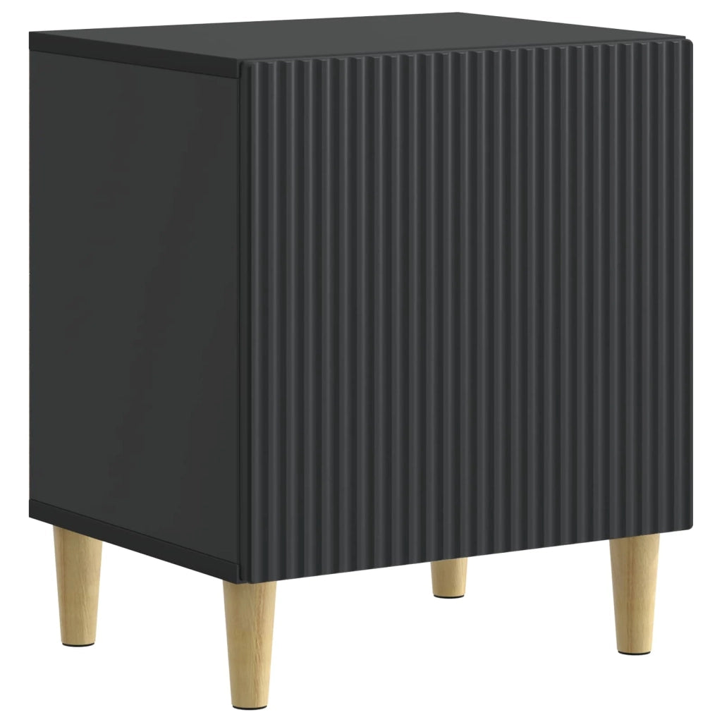 Set di 2 Comodini | Armadio da Notte | Mobiletto da notte Nero 43 x 34,5 x 50 cm