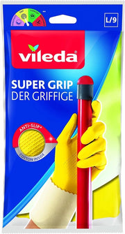 VILEDA GUANTI ANTISCIVOLO UNIVERSALI GRANDI SUPER GRIP TAGLIA L/9