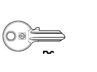 CHIAVI PER CILINDRI CISA 3 SPINE GRANDI CS4- - CS4 DX - 10 pezzi SILCA