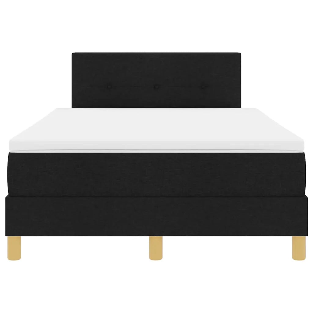 Letto a Sorgente LED con strisce LED Nero 120 x 200 cm Tessuto 3342431