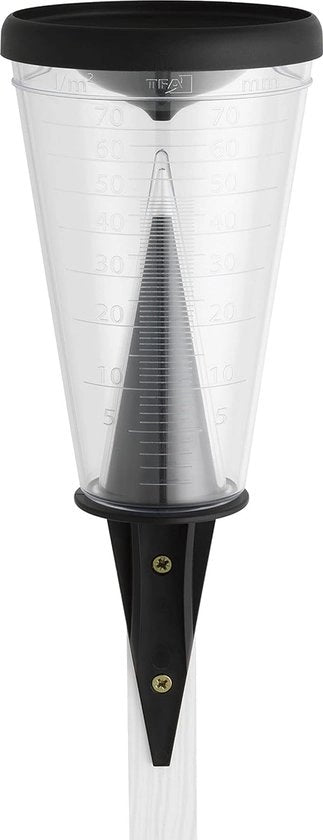 Misuratore di Pioggia - Misuratore di Pioggia con Supporto - Stazione Meteorologica - Misuratore di Nevicate - Ideale per il Giardino