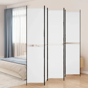 Divisorio a 5 Pannelli Bianco 250x220 cm Tessuto 350250