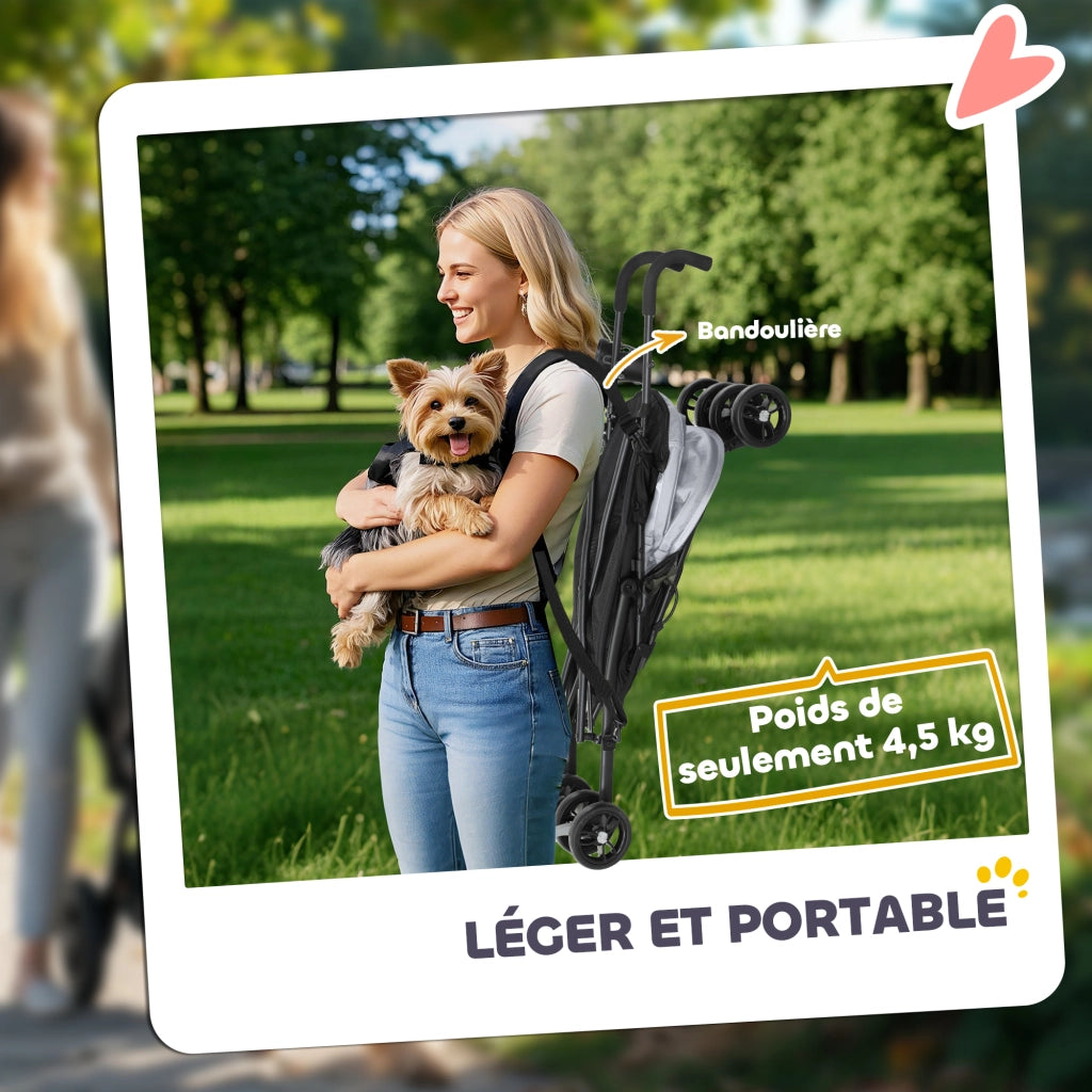 Carrello per cani ¨C Minimal ¨C Grigio chiaro