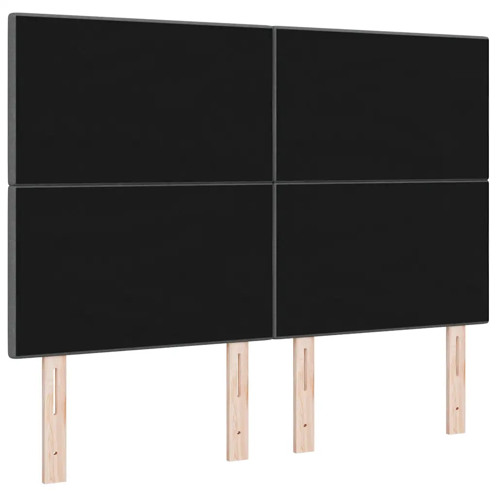 Testiera LED con strisce LED Grigio scuro 144 cm Tessuto 3338424