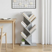 Libreria ad Albero 4 Ripiani 30 x 18 x 60 cm Grigio Cemento 8012367