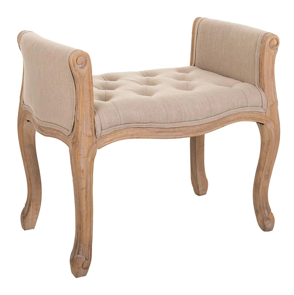 Sgabello in legno 71x 48x45/60 cm beige
