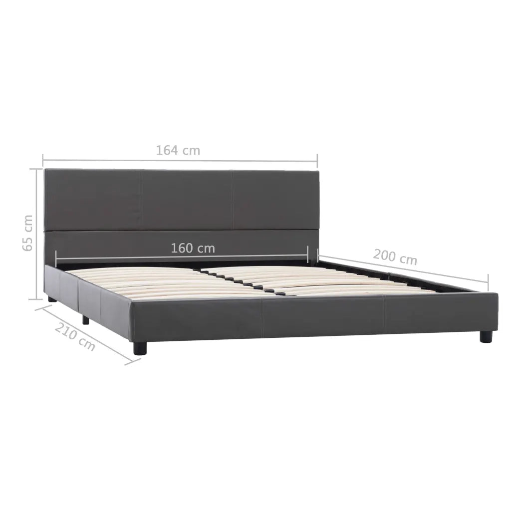 Giroletto Grigio in Similpelle 160x200 cm 284778