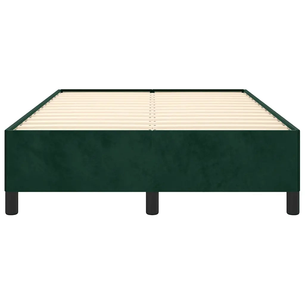 Giroletto senza Materasso Verde Scuro 120x200 cm in Velluto 347315