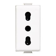 Presa bivalente bipasso serie matix bianco standard italiano am5180