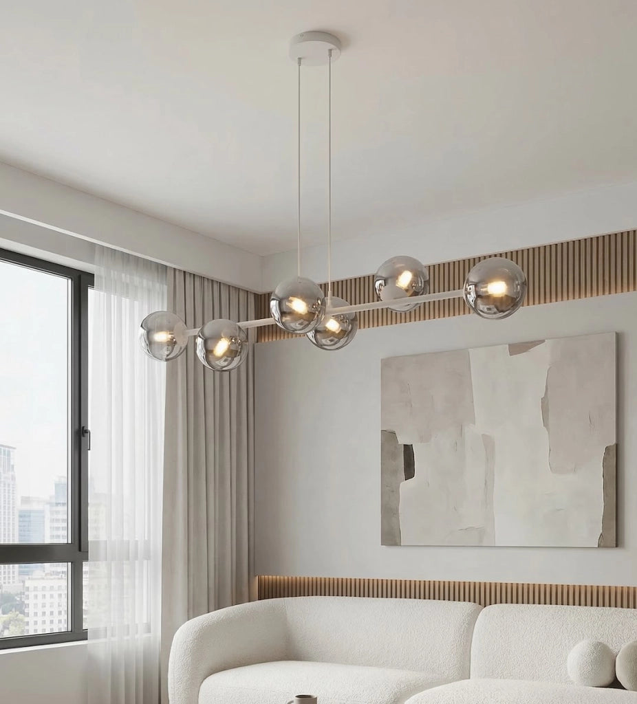 Lampada a sospensione MAGNUS 6xE14 grigio grafite Emibig