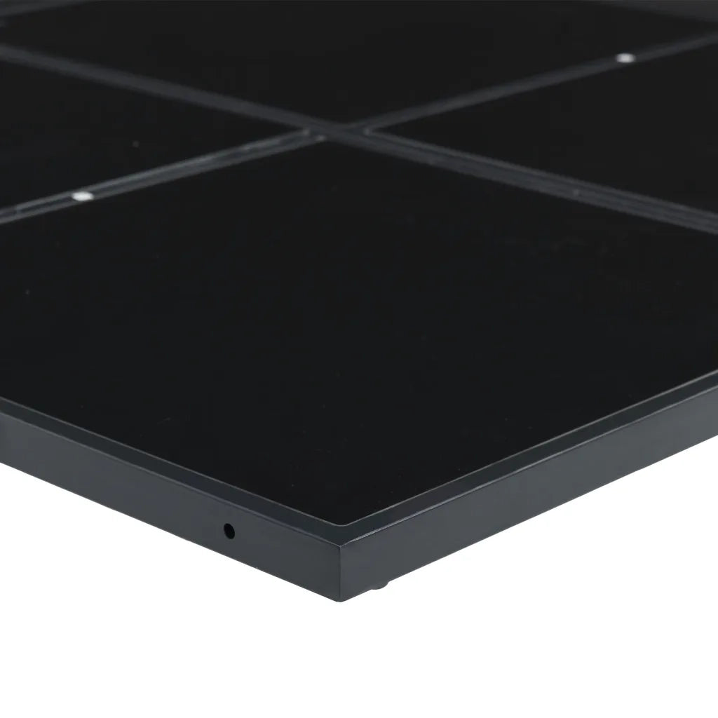 Set da Pranzo da Giardino 9 pz Nero in Polyrattan 3295038