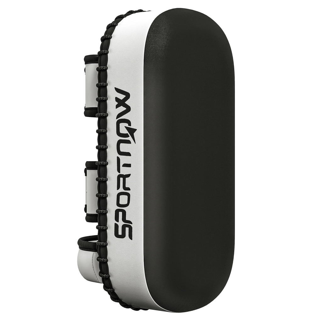 Colpitore per Boxe e Muay Thai Imbottito ¨C Minimal ¨C Nero, PU e EPE, 38x20x18 cm