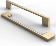 Set di maniglie eleganti in oro per cucina e armadi 160 mm