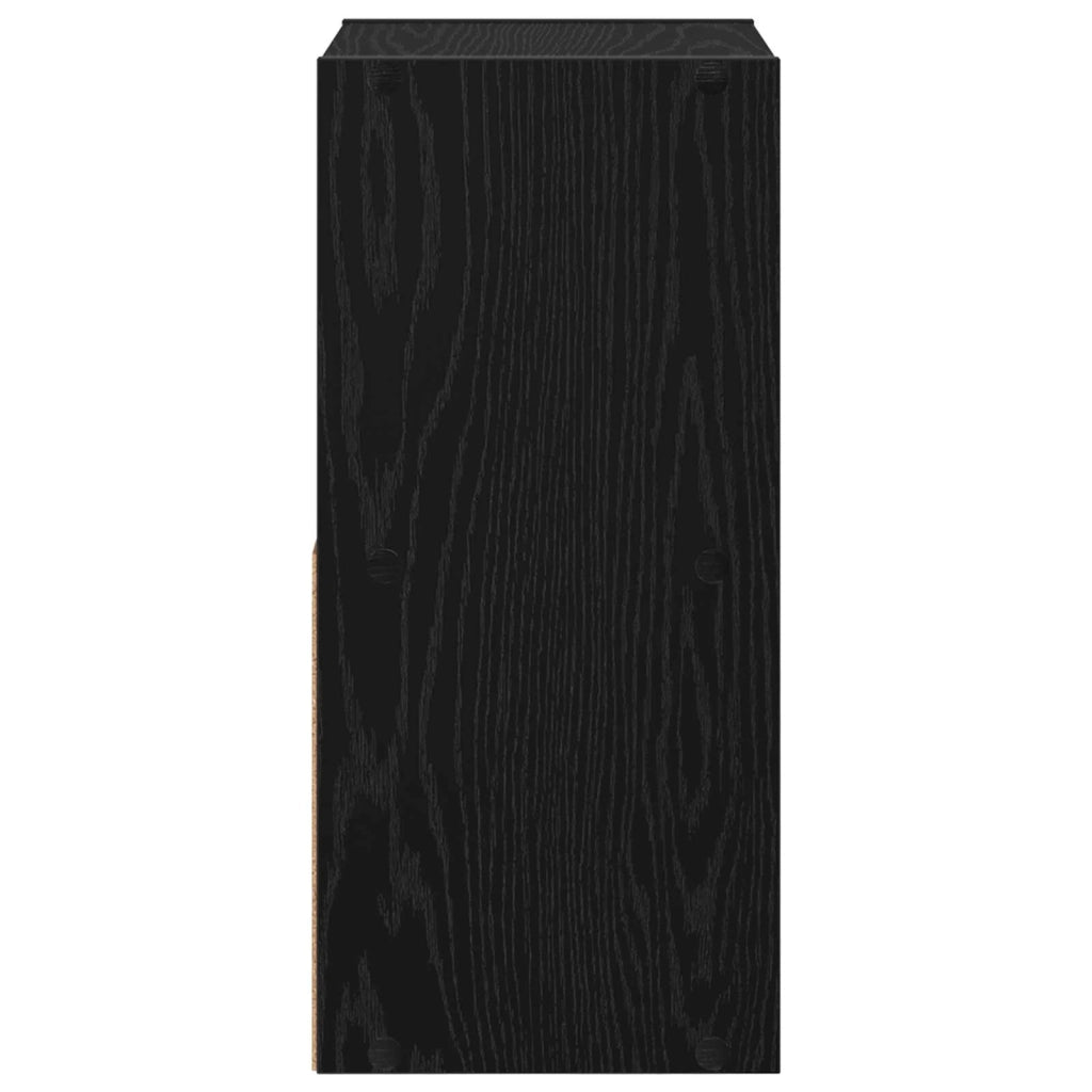 Comodino Rovere Nero 30,5 x 27 x 59,5 cm Legno multistrato 8000614