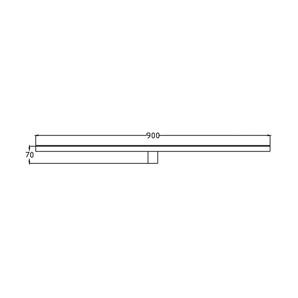Applique bagno Nevada XXL bianca LED 32W IP44 Light Prestige