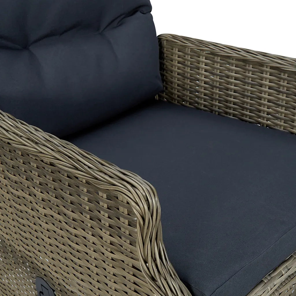 Set da Pranzo da Giardino 7 pz Marrone 3067934