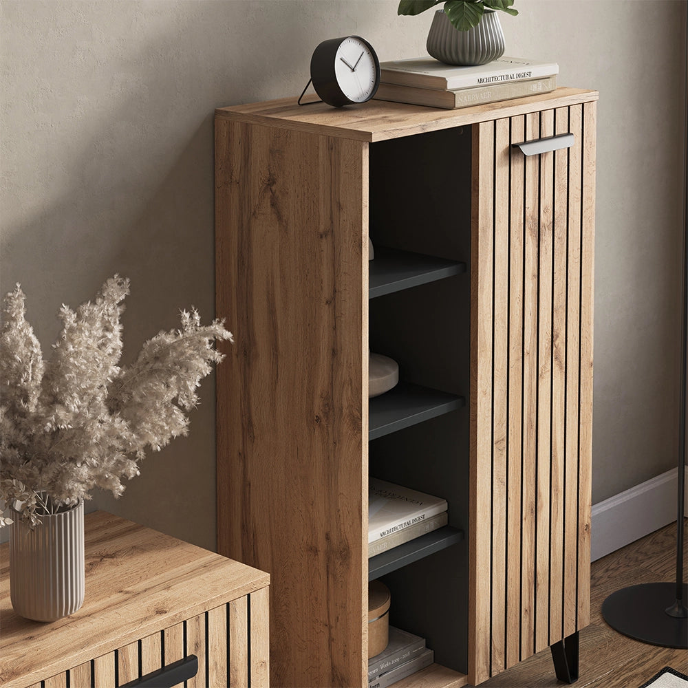 Vicco Credenza Marrone 35 x 110 cm con 1 porta