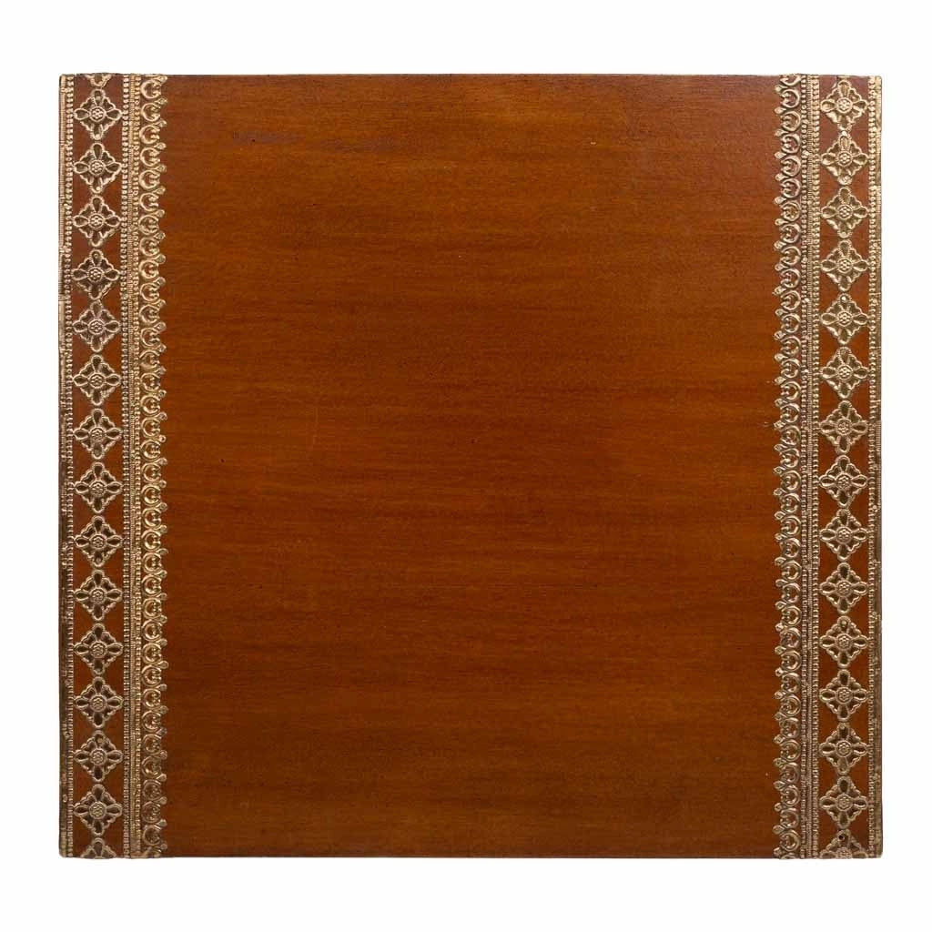 Tavolo in legno e metallo marrone 42x40x48 h