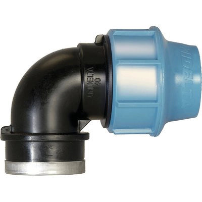 GOMITO A COMPRESSIONE FIL FEMMINA PN16 UNIDELTA - MM 25X1F- 5 pezzi