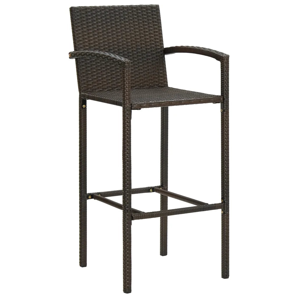 Set Bar da Giardino 5 pz Marrone 3067955