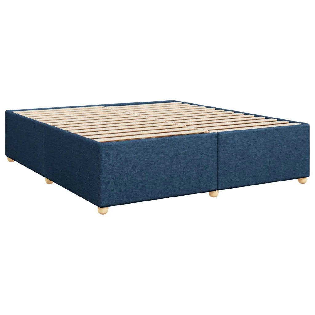 Letto box spring con materasso Blu 180 x 200 cm Tessuto 3451013