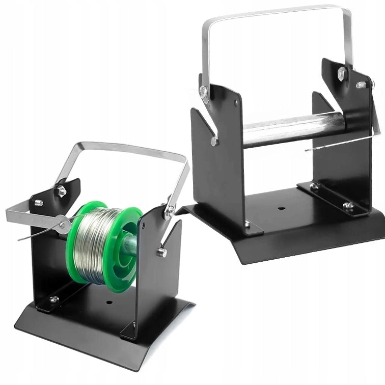 Supporto Dispenser per Stagno 115 mm – Ergonomico e Durevole | Acciaio e Plastica, Capacità 2 Bobine