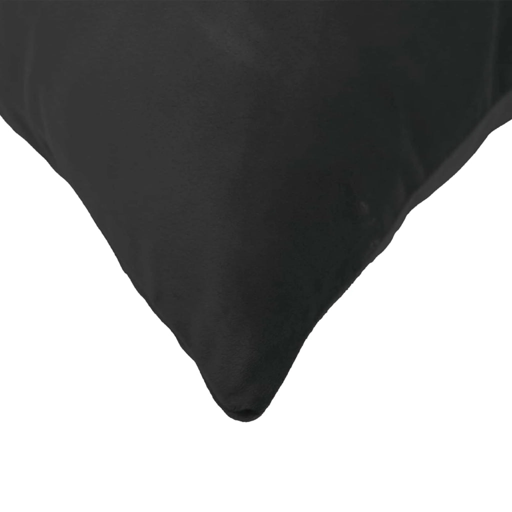 Federa 2 pcs HEERLEN Nero 65 x 65 cm Velluto 912883