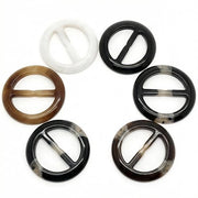 Accessorio per collo a forma rotonda - 6 pezzi - Materiale Kunstharz - Diametro 5 cm - Ambientalmente amichevole - Design di moda - Sicuro e duraturo - Accessorio per sciarpa