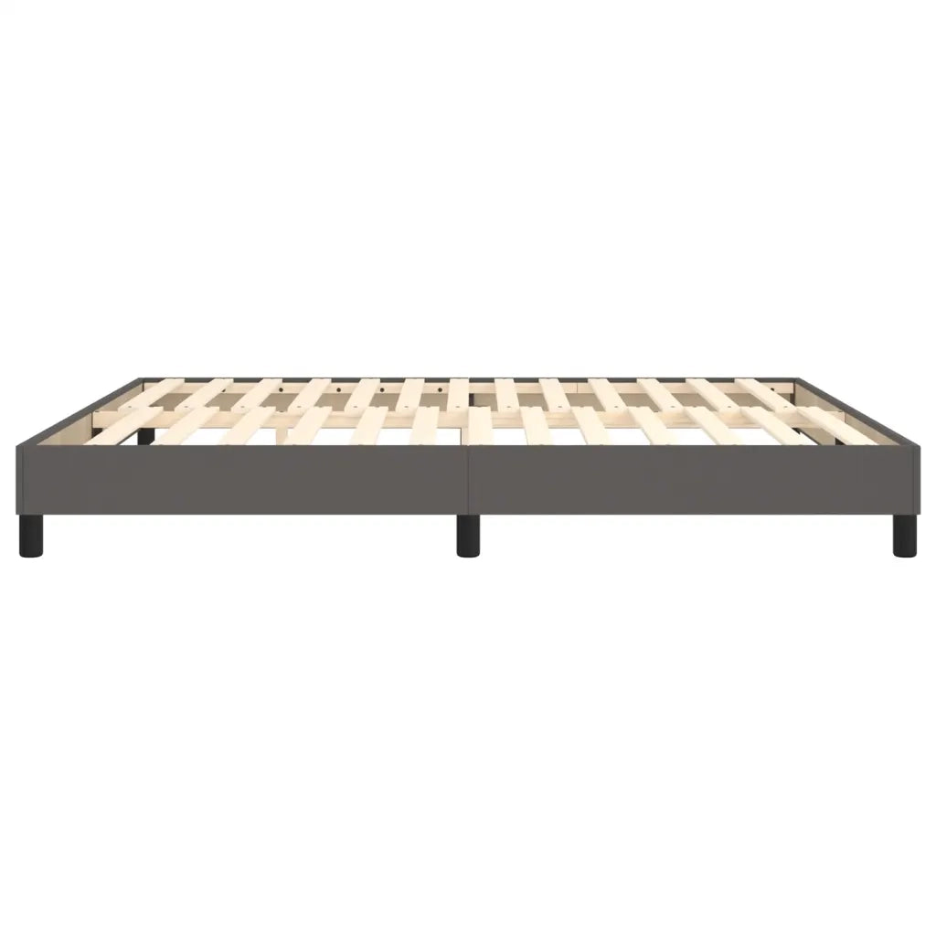 Struttura Letto a Rete a Molle-Giroletto Grigio 160x200 cm in Similpelle 901635