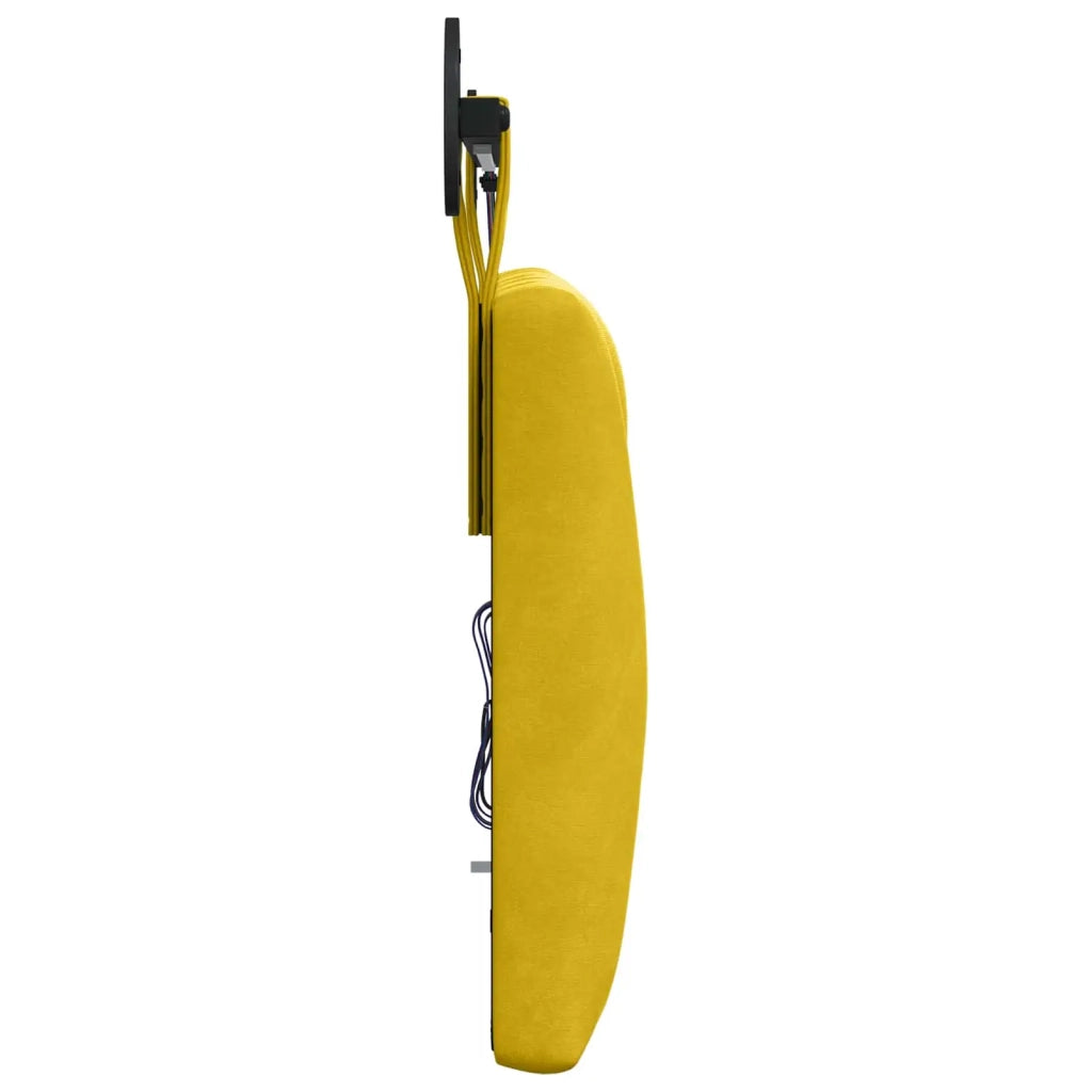 Testiera sospesa Con luce LED Giallo Velluto 3424588